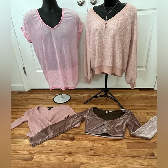 Free necklace!!! PinkBundle 5 items for 1 price. SaveOnShipping all worn 1x! - Picture 1 of 5